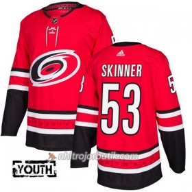 Barn Ishockey Carolina Hurricanes Tröja Jeff Skinner 53 Adidas 2017-2018 Röd Authentic